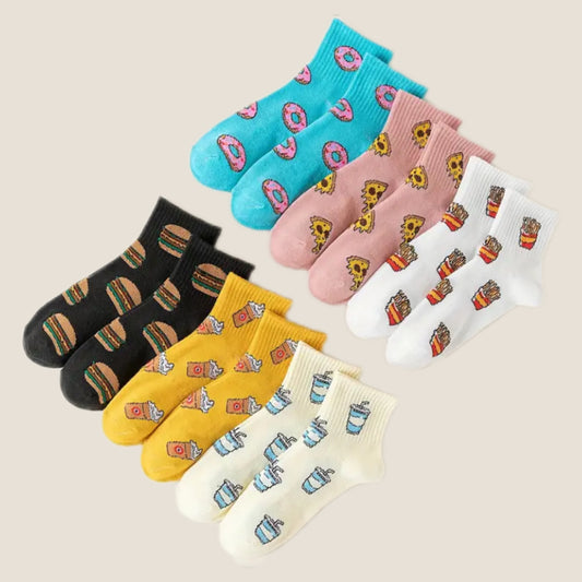 12 pairs of designed socks